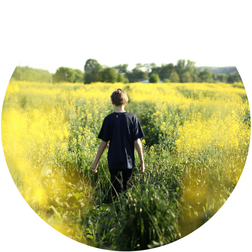Boy in a field