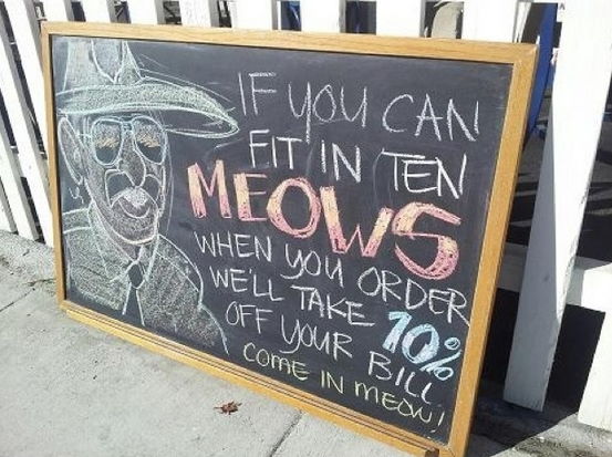 restaurant sign