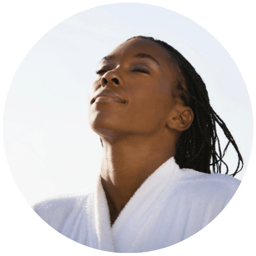 Relaxed woman