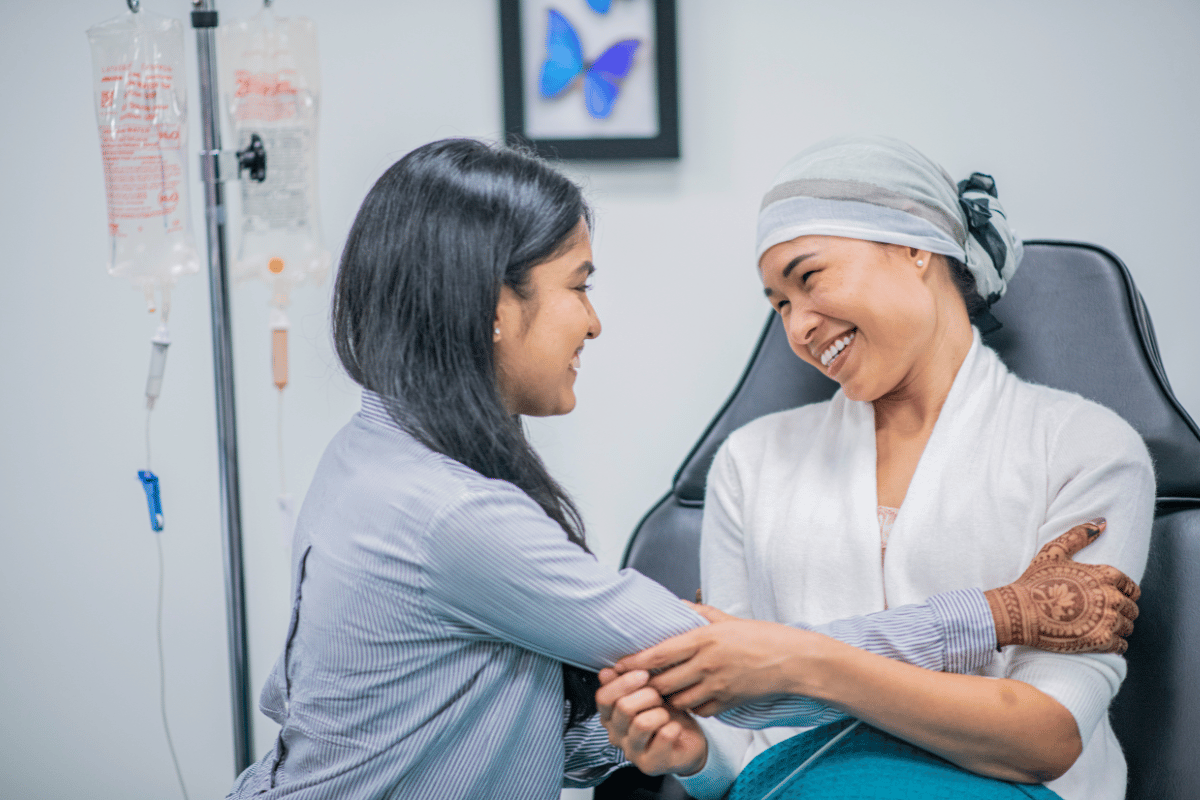 Illustration accompanying section on Tapping for empowerment during cancer treatment