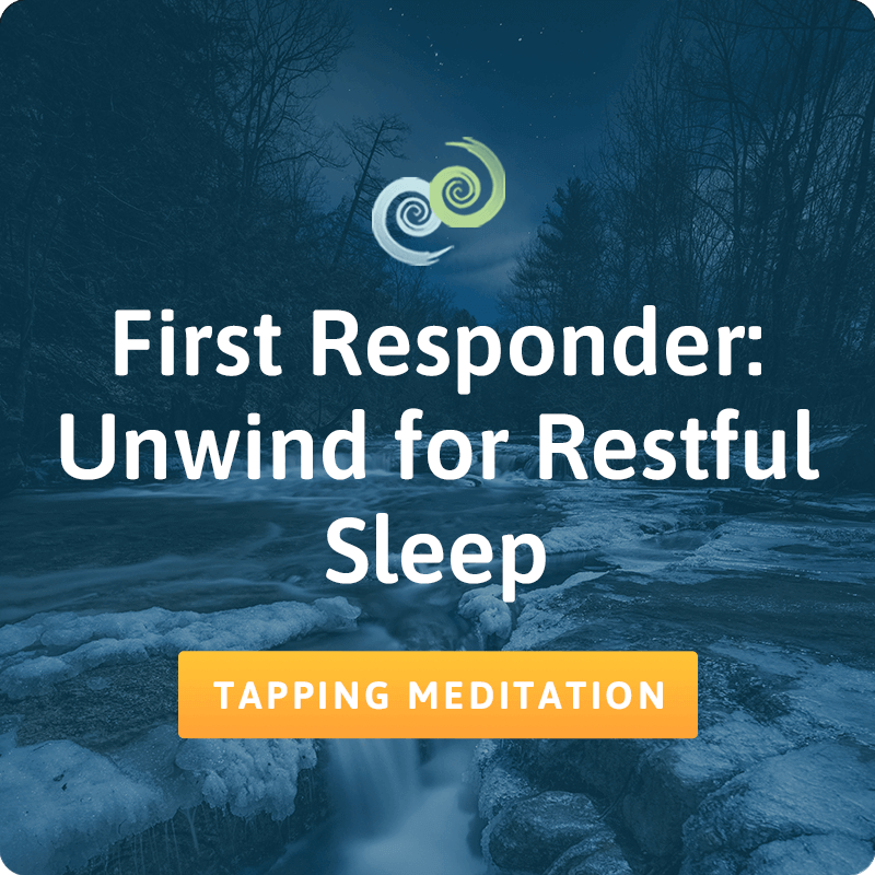 Unwind for Restful Sleep meditation card in The Tapping Solution App