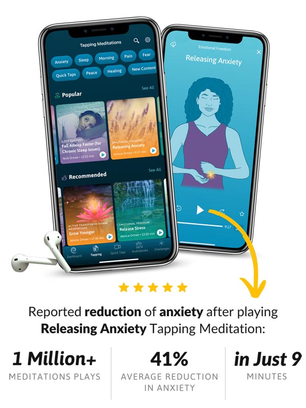 Releasing Anxiety Tapping session results statistics