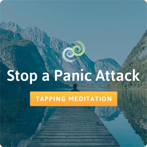 Panic relief meditation card in The Tapping Solution app