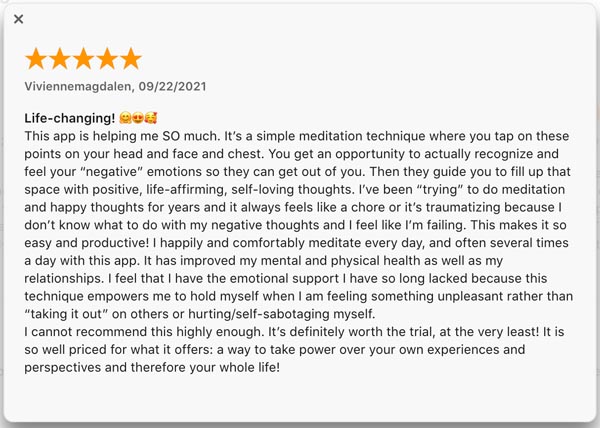 The Tapping Solution app user review screenshot 6