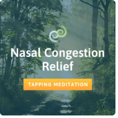 Sinus relief meditation card in The Tapping Solution app