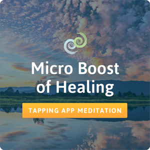 Microboost healing meditation card in The Tapping Solution App