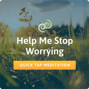 Stop worrying meditation card in The Tapping Solution App