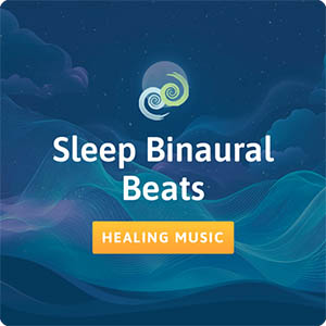 Binaural beats sleep session card in The Tapping Solution App