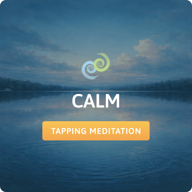 Calm tapping session share graphic